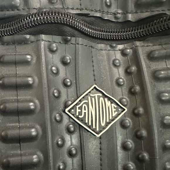 Maison Fantome Recycled Rubber Satchel Purse Adjustable Crossbody Strap Vegan - Picture 3 of 6